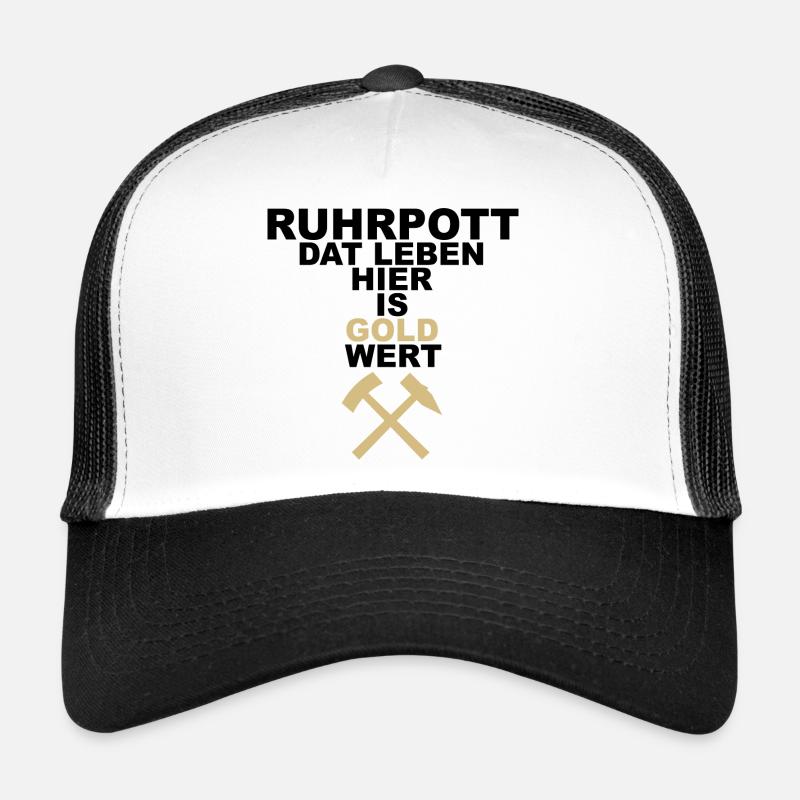 RUHRPOTT DAT LEBEN HIER IS GOLD WERT Trucker Cap