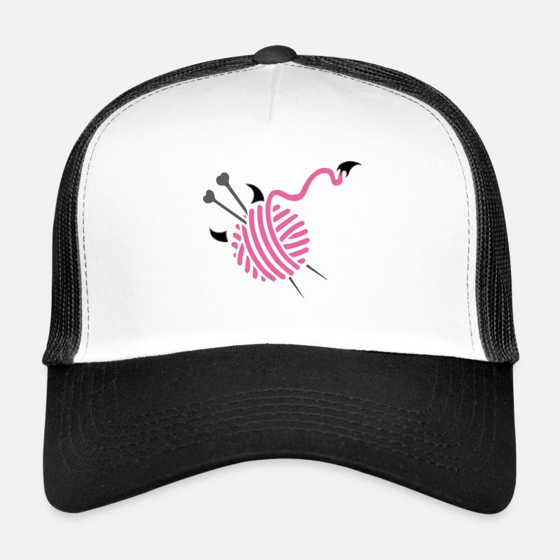 Knit - Trucker Cap - white/black
