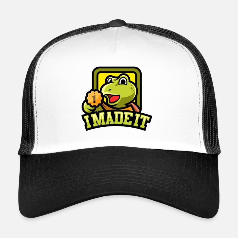 Optimisme Objectif atteint l’accomplissement tortue Casquette trucker 