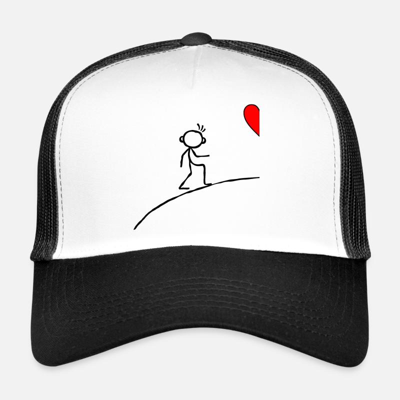 Man Couples Heart Love - Better Half Trucker Cap