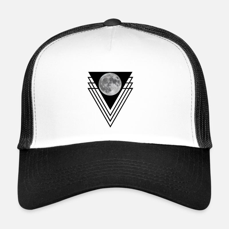 Moon/Mond - Trucker Cap - Weiß/Schwarz