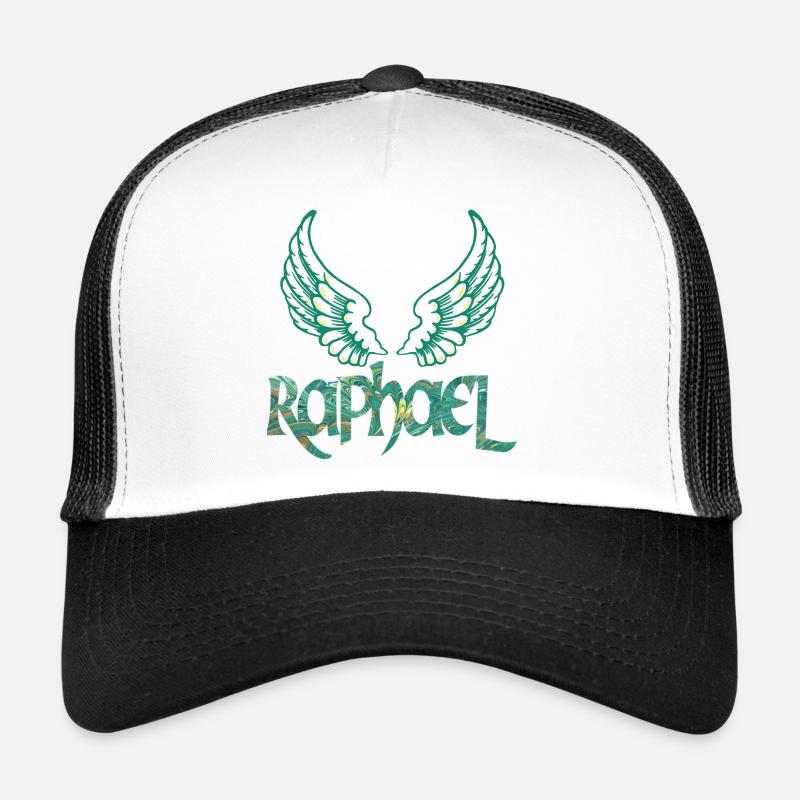 erzengel raphael e 71 - Trucker Cap - Weiß/Schwarz
