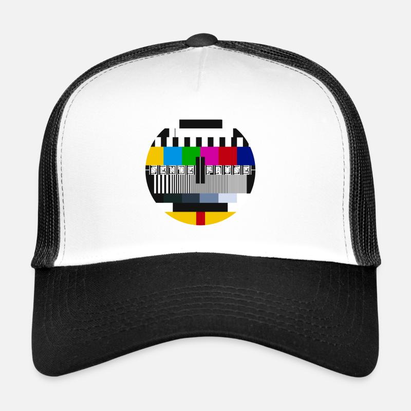 Envoyer une pause - Image de test - Philips PM5544 - Oldschool - Casquette trucker  - blanc/noir