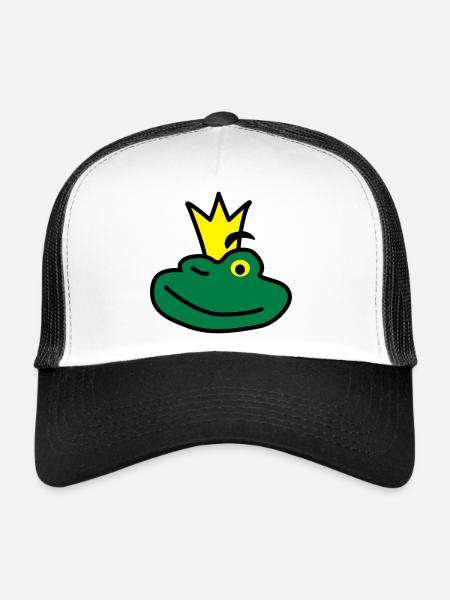 Le Prince - Casquette trucker  - blanc/noir - Devant