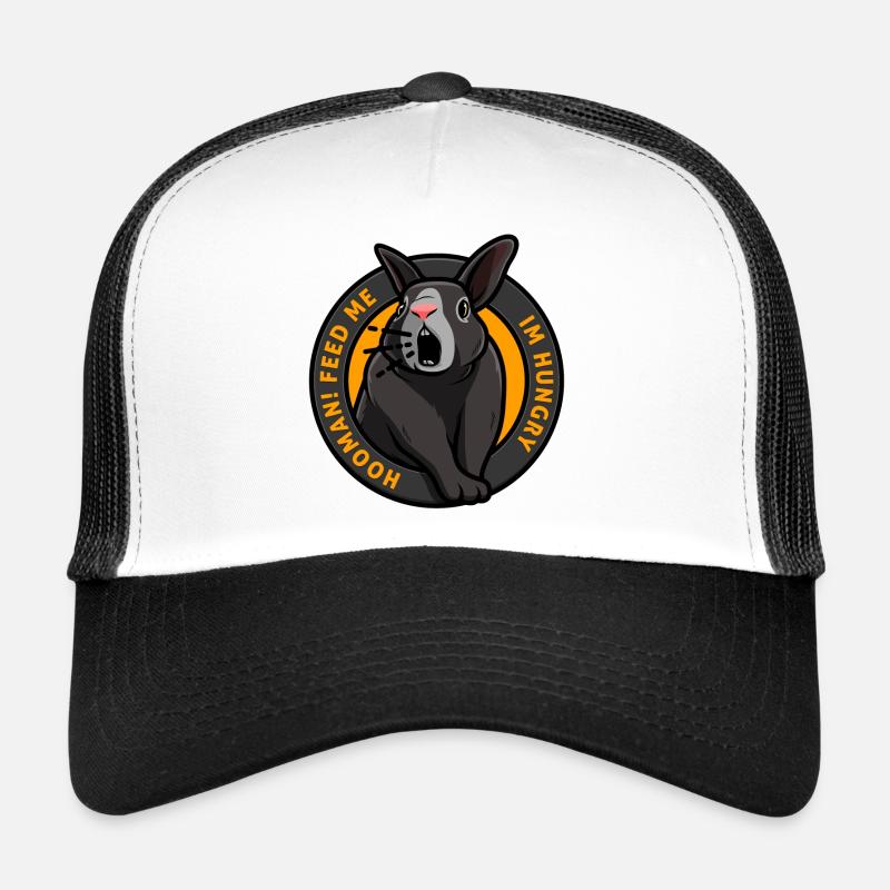 Un lapin affamé a besoin de nourriture Nourris-moi drôle Casquette trucker 