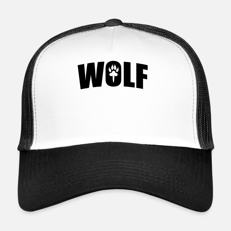 Wolf - Trucker Cap - Weiß/Schwarz