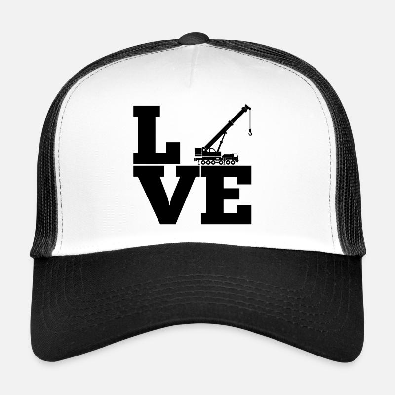 Grue de construction machine de construction véhicule travail cadeau Casquette trucker 