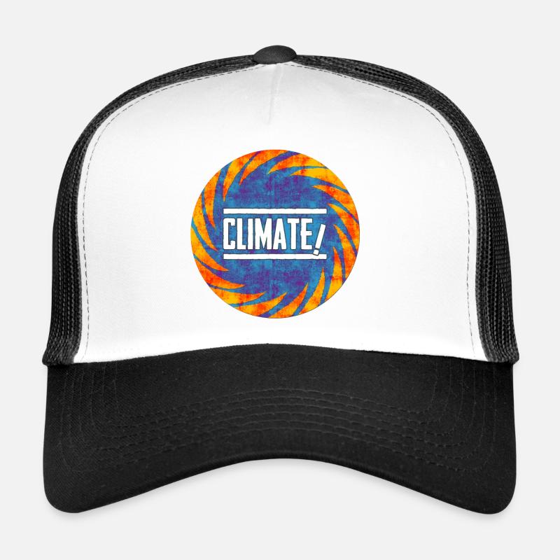 Conception de protestation contre le changement climatique Casquette trucker 