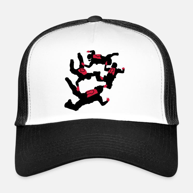 parachutisme - Casquette trucker  - blanc/noir