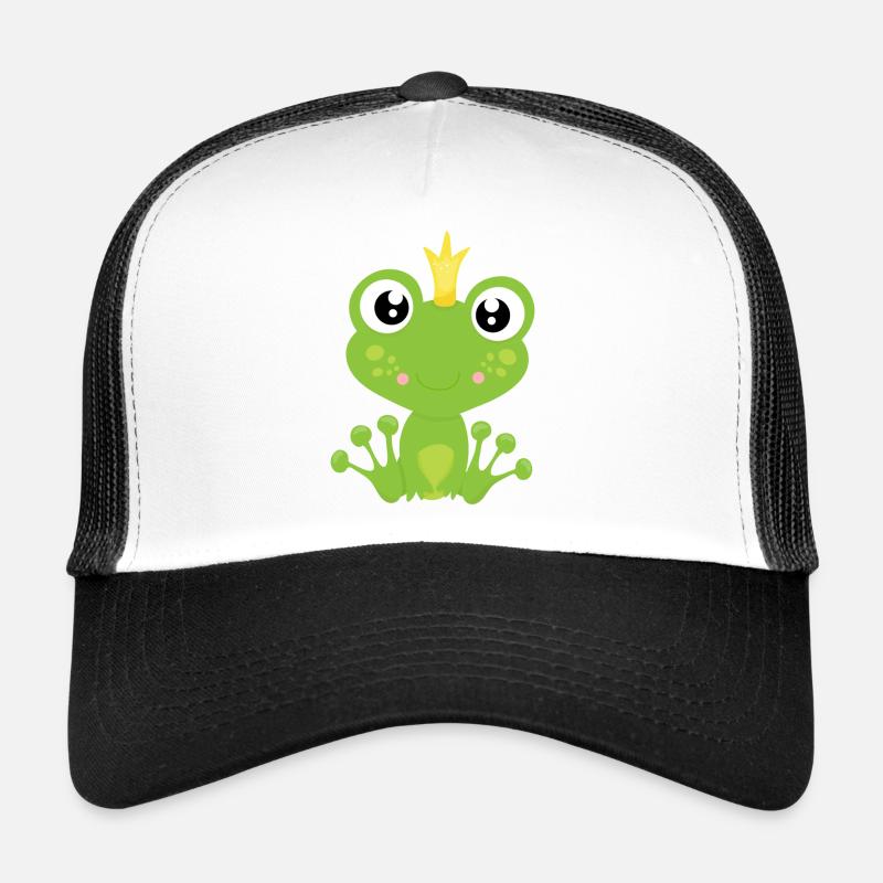 Froschkönig - Trucker Cap - Weiß/Schwarz