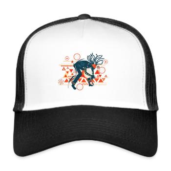 Vibrante Tribalbestie - Trucker Cap - Weiß/Schwarz - Vorne