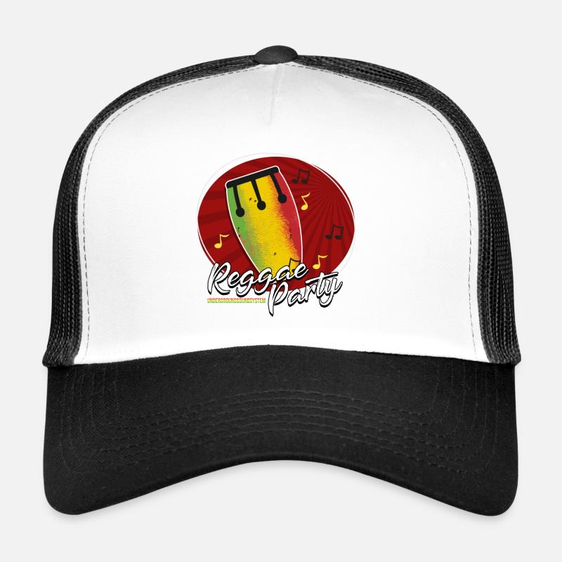 Reggae Party Drum Tee Trucker Cap