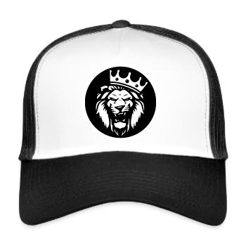 Roi lion - Casquette trucker  - blanc/noir - Devant