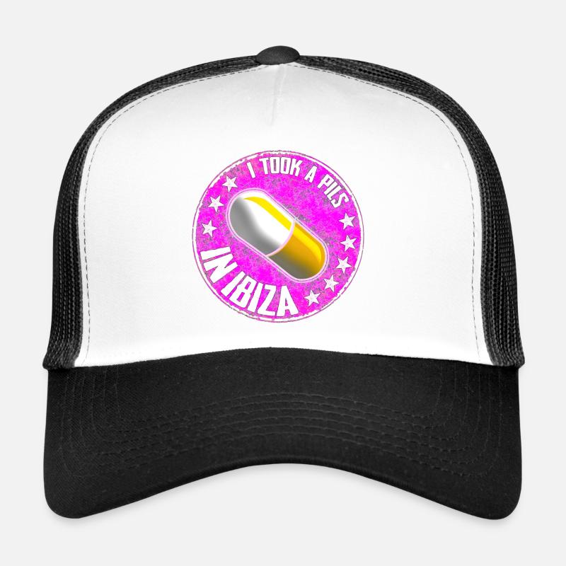 Affirmation humoristique de la pilule dans un style rétro Casquette trucker 