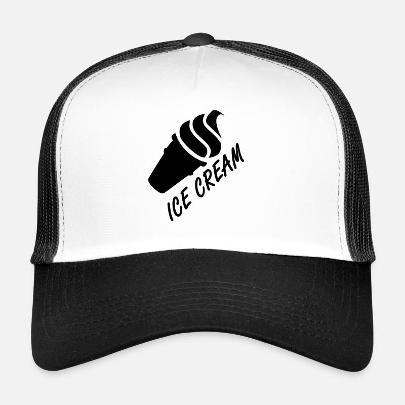 Une crème glacée molle dans la gaufre Casquette trucker 