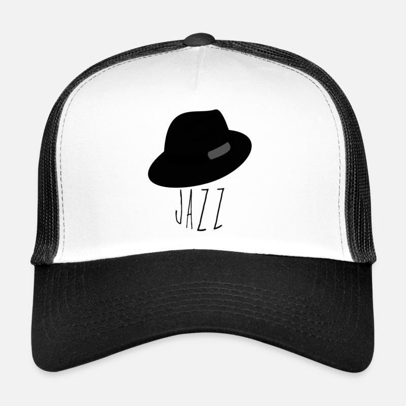 Jazzer Swinger Hutträger - Trucker Cap - Weiß/Schwarz