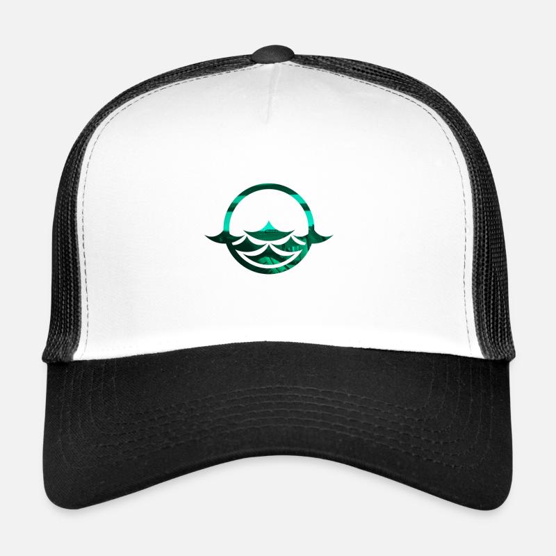 Wellen - Trucker Cap - Weiß/Schwarz