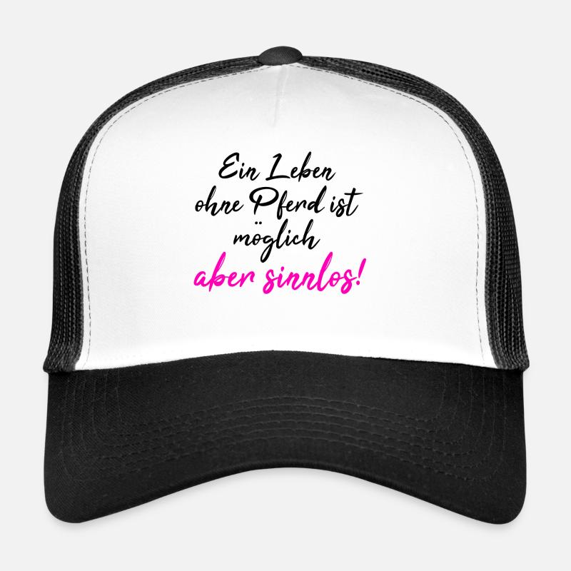 Pferdesprüche TShirt Pferd Reitersprüche Geschenk Trucker Cap