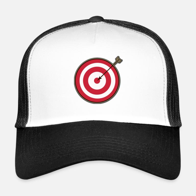 Target Arrow Hit - Trucker Cap - white/black