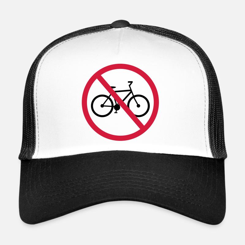 pas de bicyclette enseigne zone conduite vélo drah Casquette trucker 