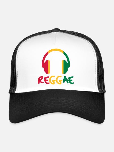 Reggae Music - Trucker Cap - white/black - Front