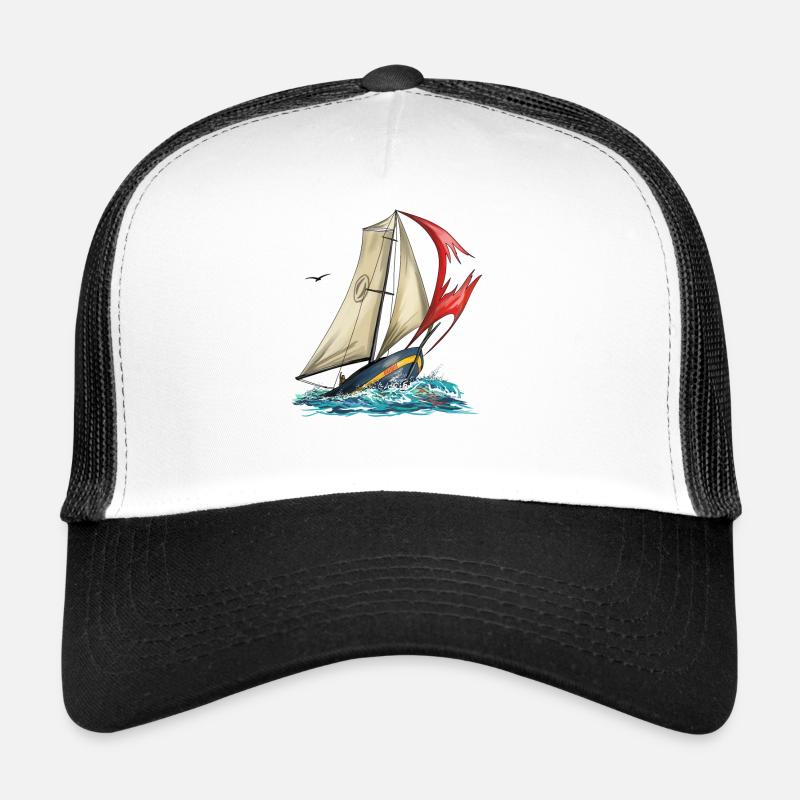 yacht - Trucker Cap - white/black