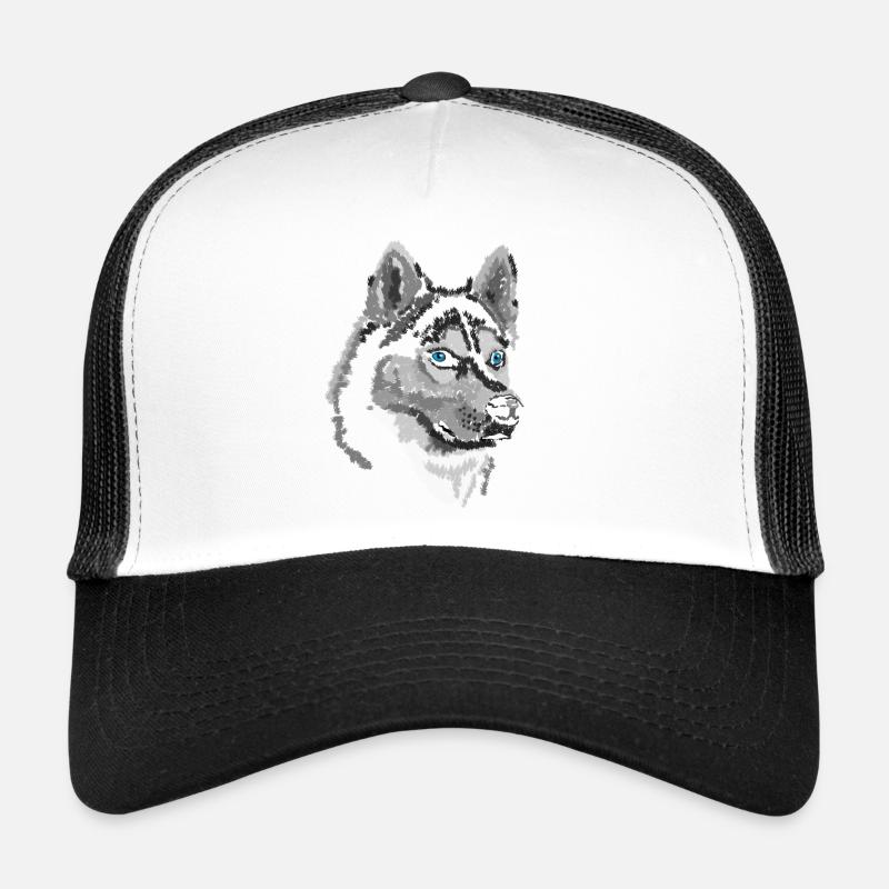 Husky - Casquette trucker  - blanc/noir