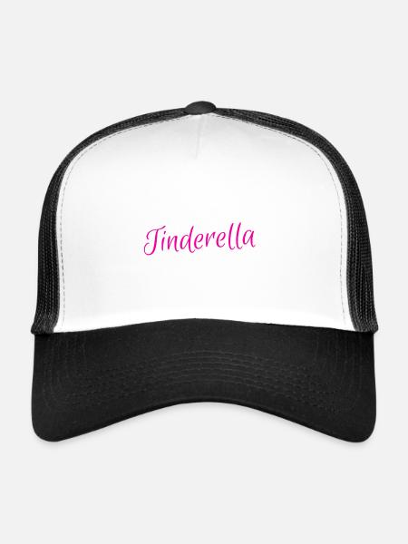 Tinderella - Casquette trucker  - blanc/noir - Devant