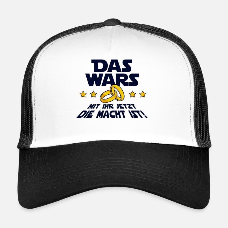 Das Wars Spruch Hochzeit Junggesellenabschied - Trucker Cap - Weiß/Schwarz