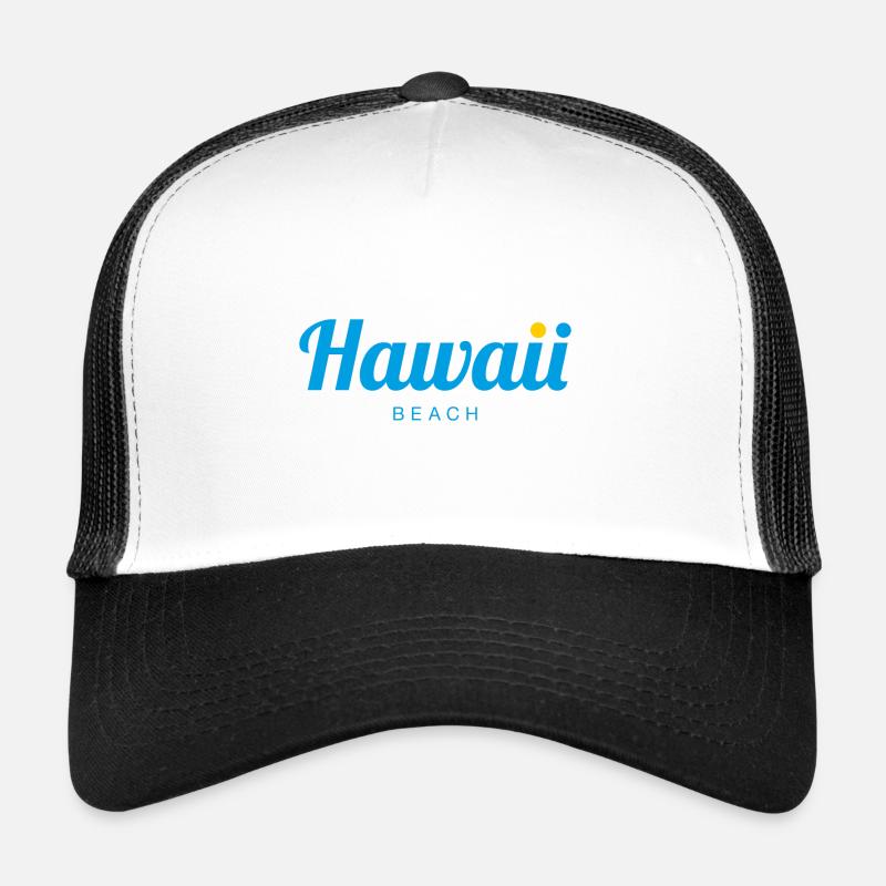 HAWAII Beach - Trucker Cap - Weiß/Schwarz