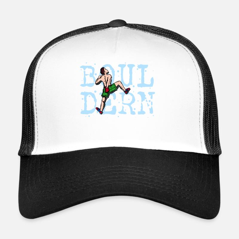 Boulder Bouldern Klettern Bergsteigen Spruch Trucker Cap