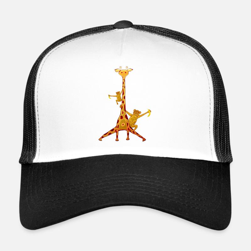 Fun Zoo - Casquette trucker  - blanc/noir