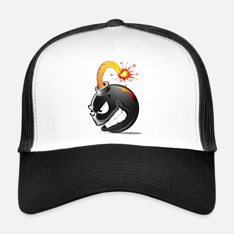 Bombe, bombe, bombe avec la face explosée bombe # Casquette trucker 