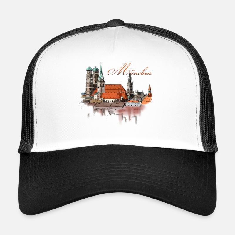 München - Trucker Cap - Weiß/Schwarz