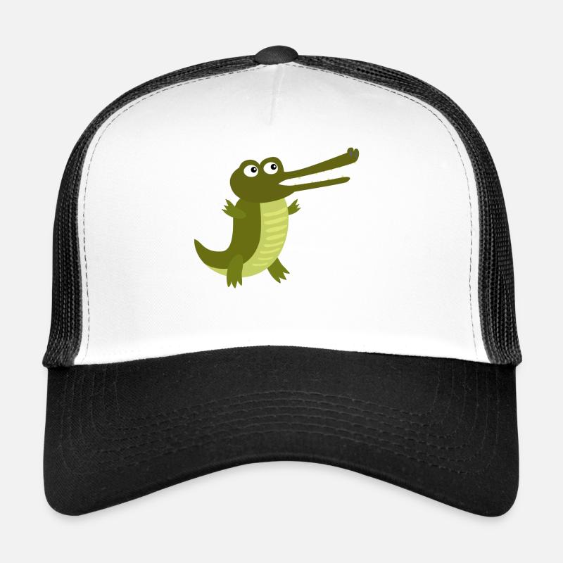 Crocodile Crocodiles Lézard Alligator Animaux De La Jungle Casquette trucker 