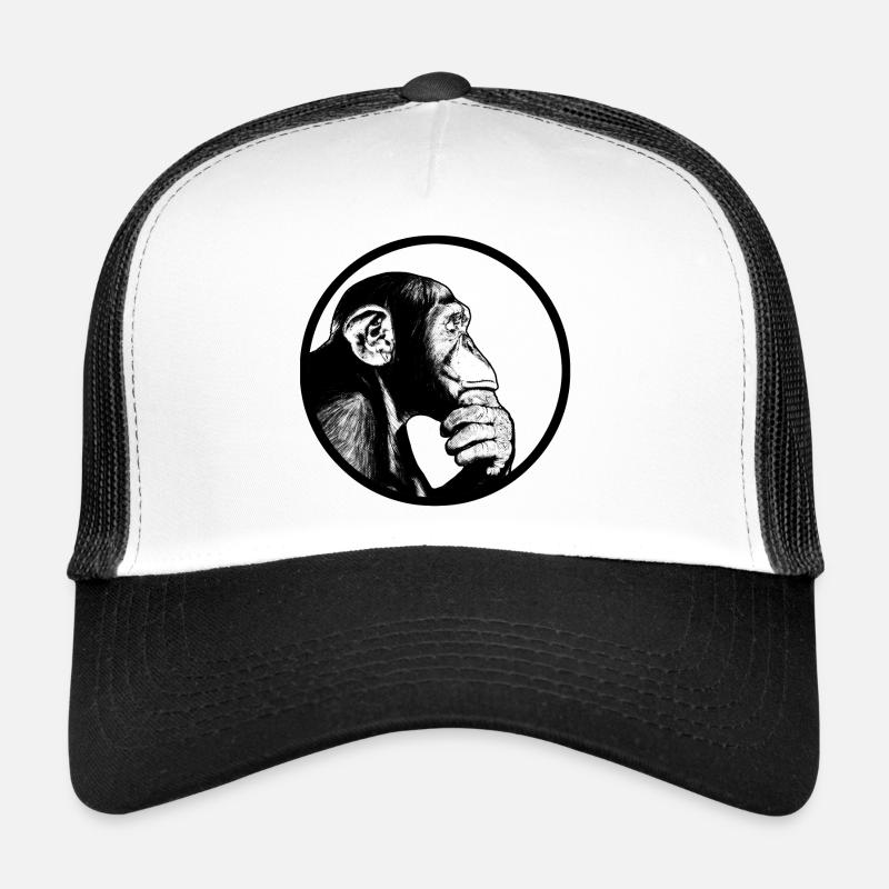 Pensez à des chimpanzés singes Casquette trucker 