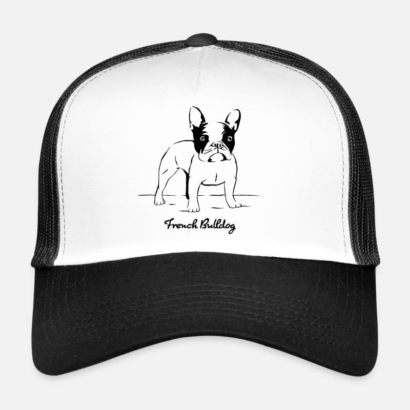 Buldog francuski Buldog francuski - Trucker cap - hvid/sort
