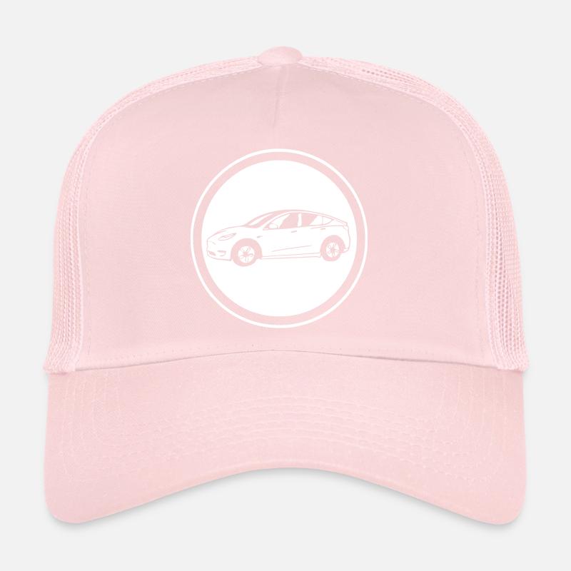 Model y drawn circle Trucker Cap