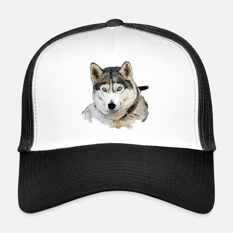 Husky - Casquette trucker  - blanc/noir