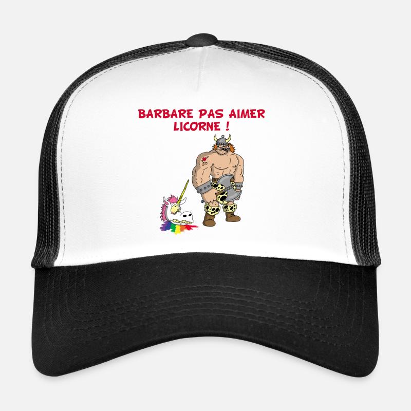 Barbare et licorne Casquette trucker 