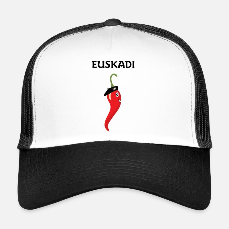 basque - Casquette trucker  - blanc/noir