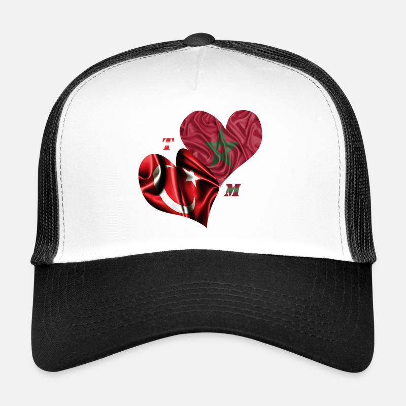 Morocco Turkey - Trucker Cap - white/black