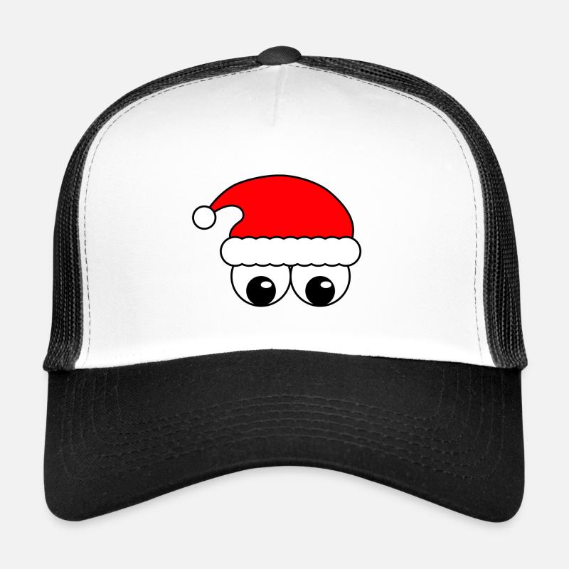 Lustiger Weihnachtsmann - Trucker Cap - Weiß/Schwarz