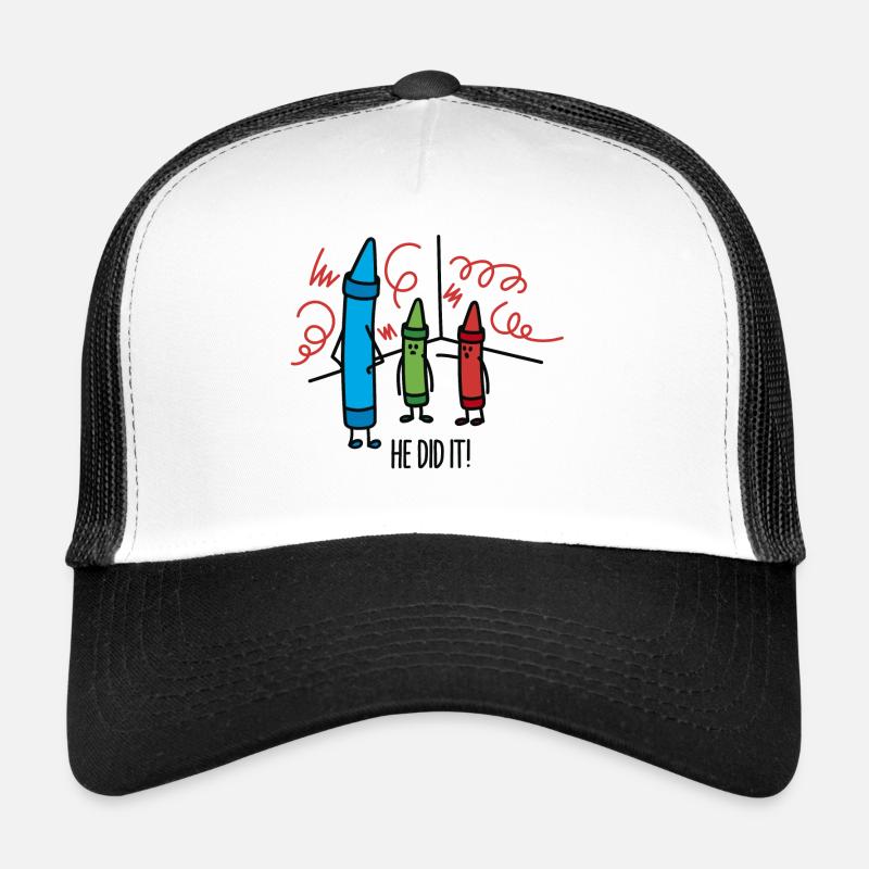He did it - wasco crayons Trucker Cap