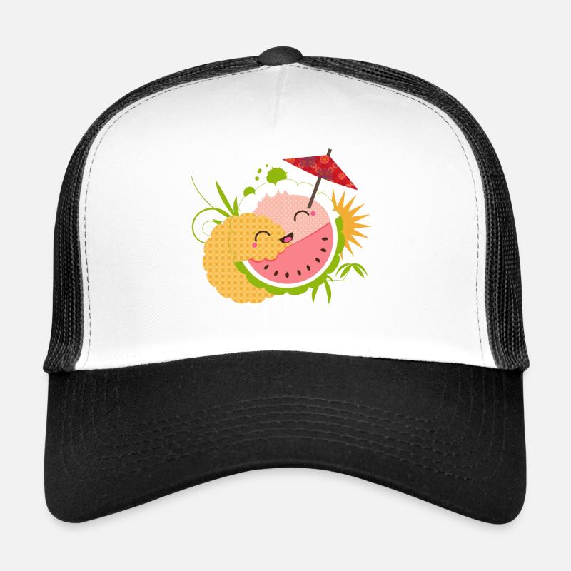 frecher Kawaii Cocktail mit Schirmchen Trucker Cap