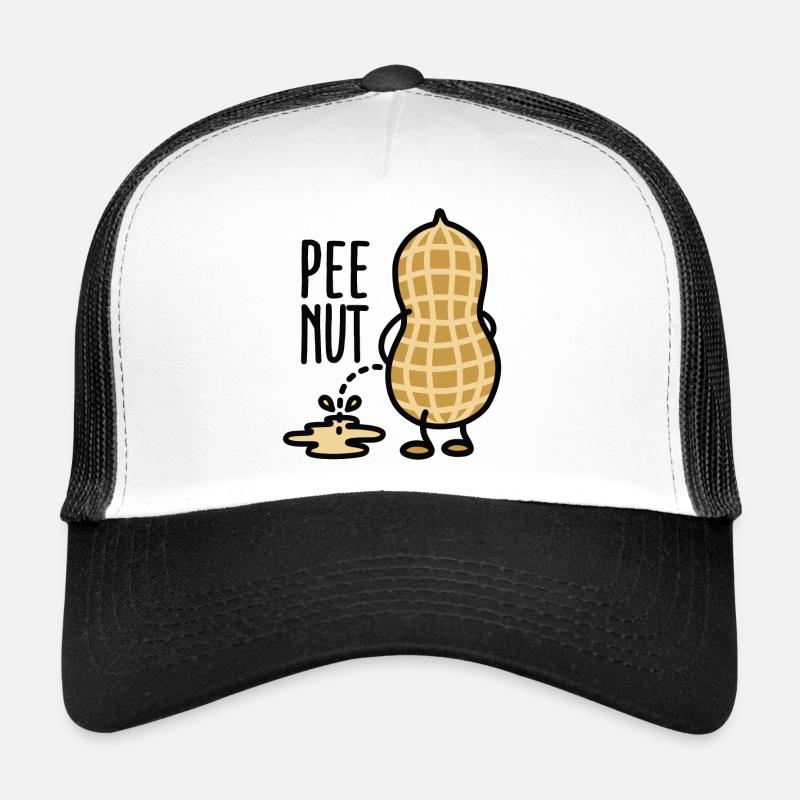 Pee-nut - Casquette trucker  - blanc/noir