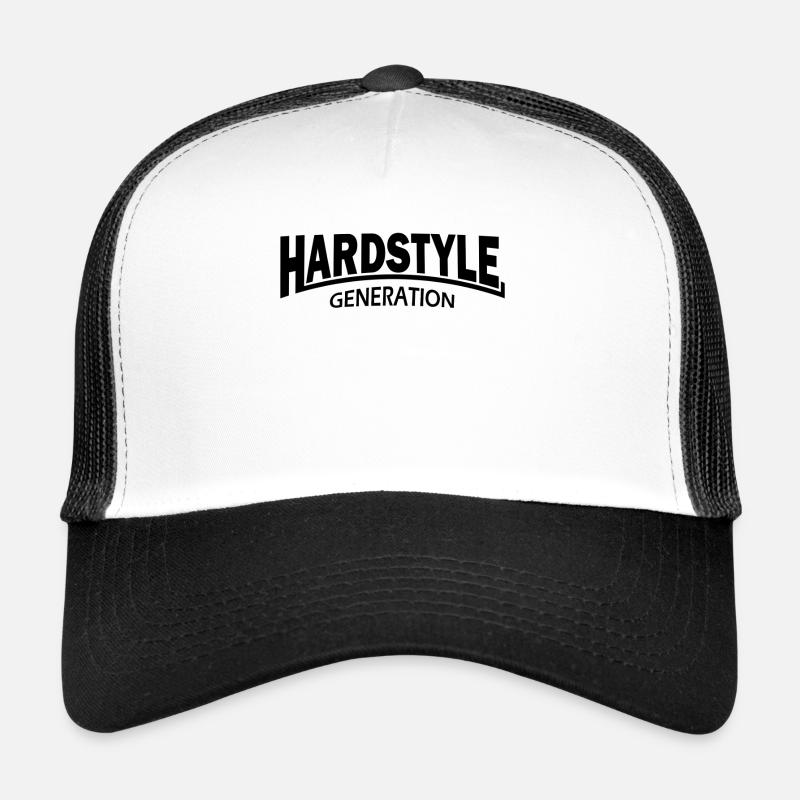 Génération Hardstyle - Casquette trucker  - blanc/noir
