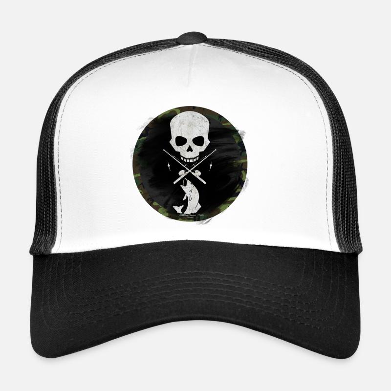 Pêcheurs - Casquette trucker  - blanc/noir
