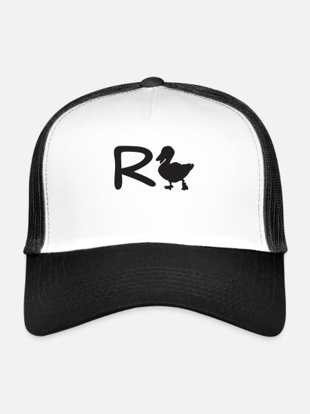Rente. R-Ente. - Trucker Cap - Weiß/Schwarz