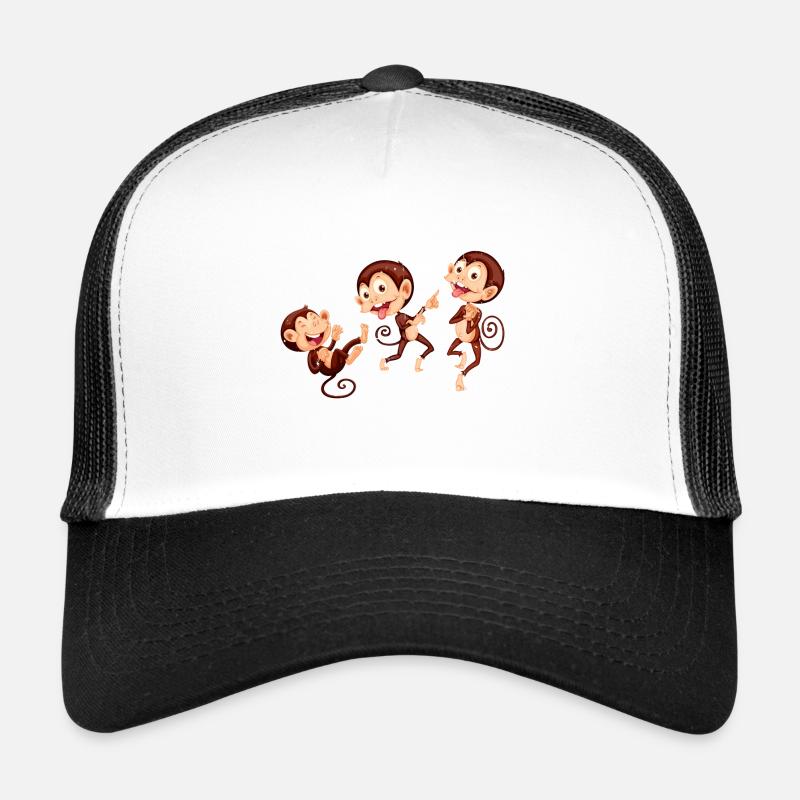 Three Monkeys. Three monkeys. Trucker Cap